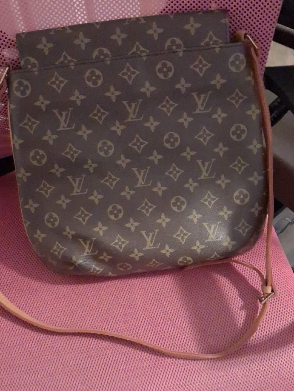 Louis Vuitton Monogram Messenger Bag in Brown and Tan - Picture 2 of 5